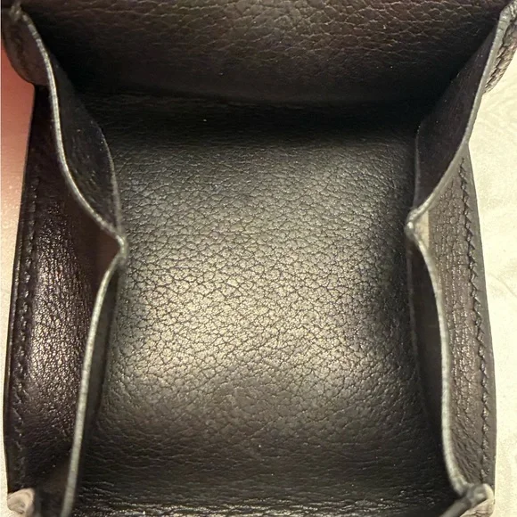 Hermes Black Leather Coin Pouch - Picture 12 of 15